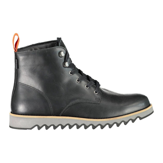 Levi's Elevated Black Ankle Boots with Contrasting Sole Levi's