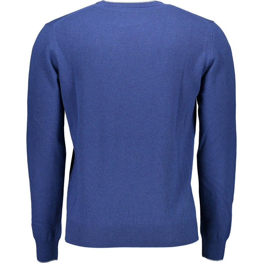 Harmont & Blaine Elegant Blue Cashmere Blend Sweater Harmont & Blaine