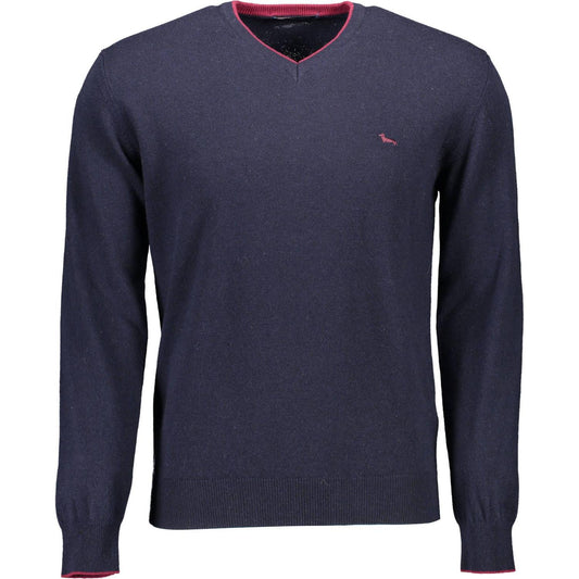 Harmont & Blaine Chic V-Neck Sweater with Contrasting Accents Harmont & Blaine