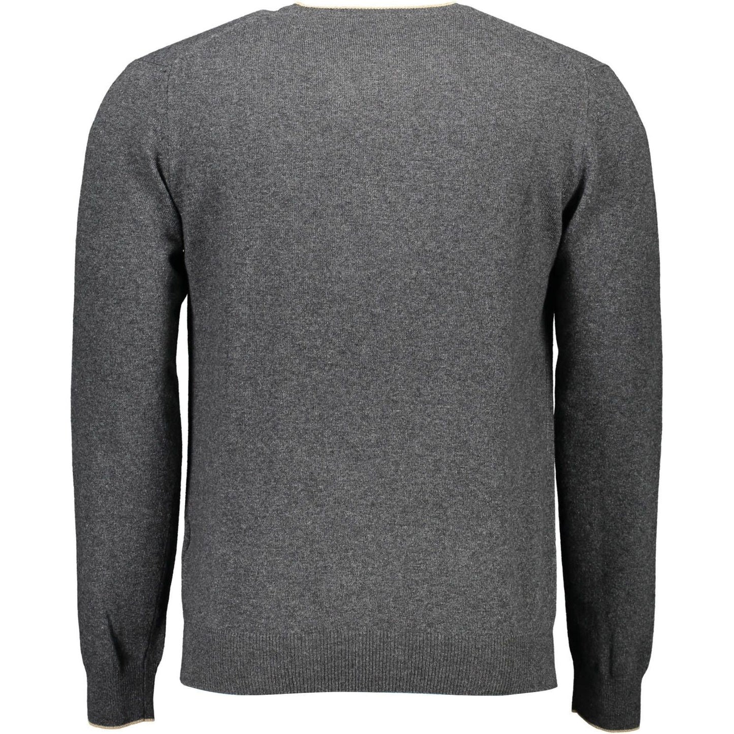 Harmont & Blaine Elegant V-Neck Sweater with Contrast Details Harmont & Blaine