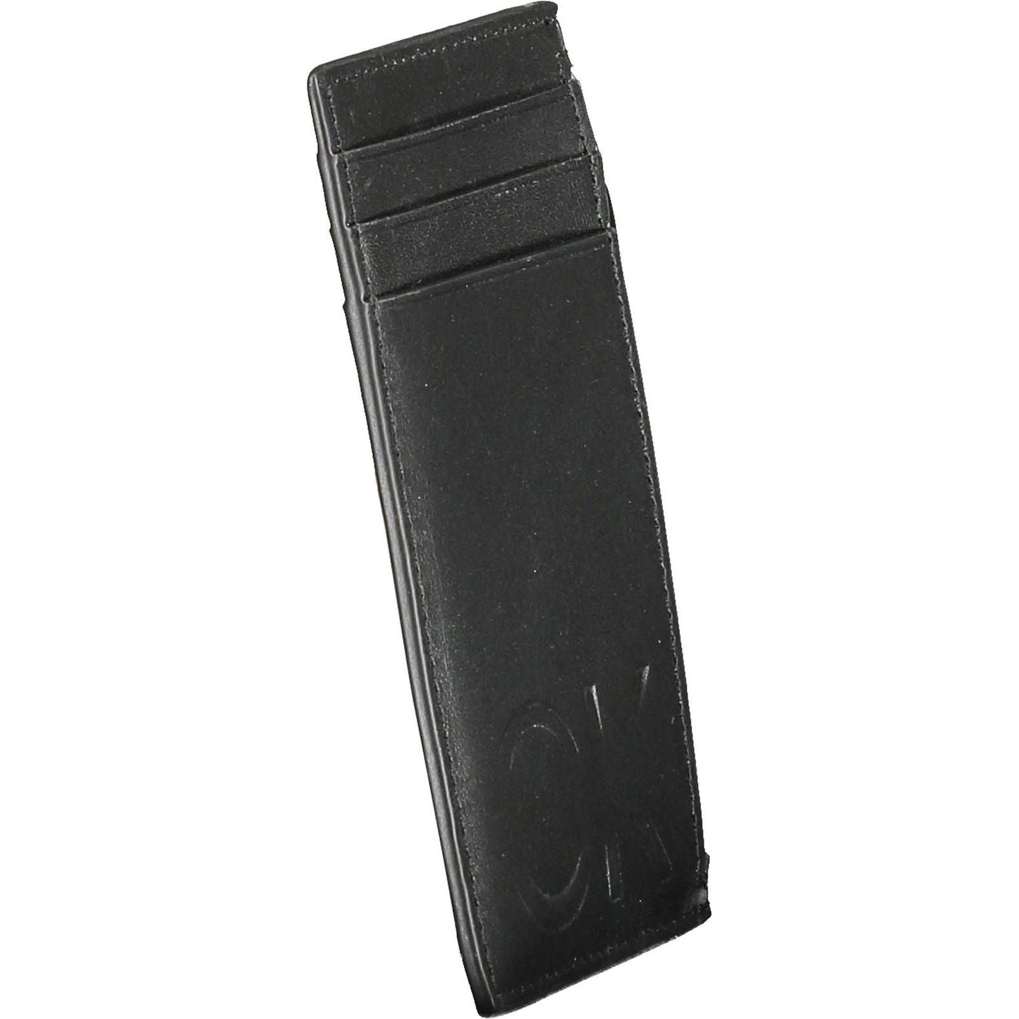 Calvin Klein Sleek Leather Zip Wallet in Timeless Black Calvin Klein