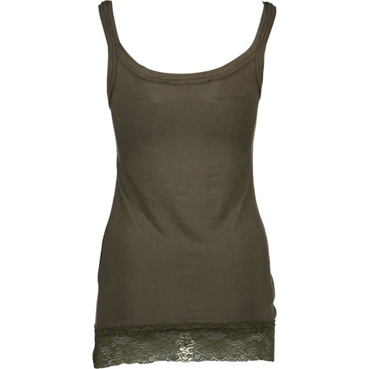 Silvian Heach Green Cotton Women Top