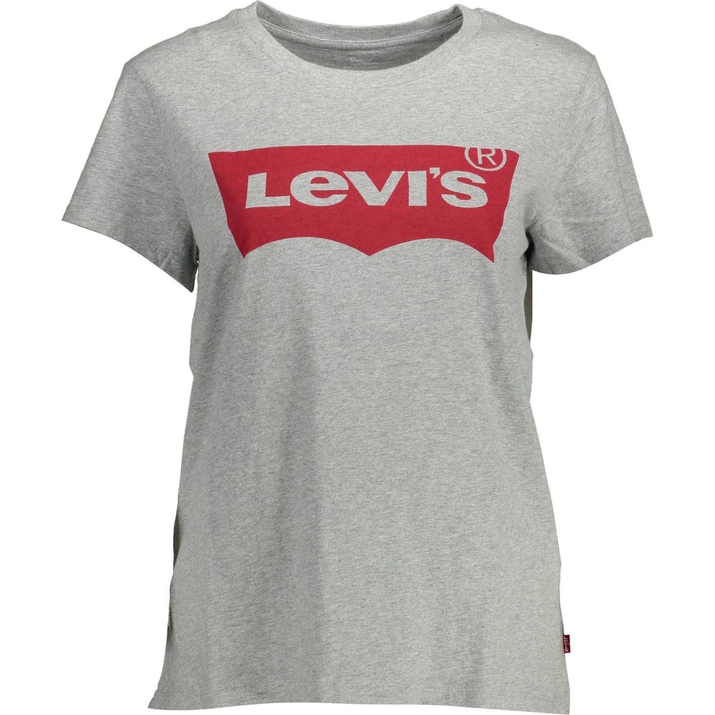 Levi's Chic Gray Logo Print Tee for Casual Elegance Levi's