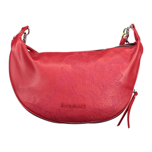 Desigual Sizzling Red Expandable Handbag Desigual