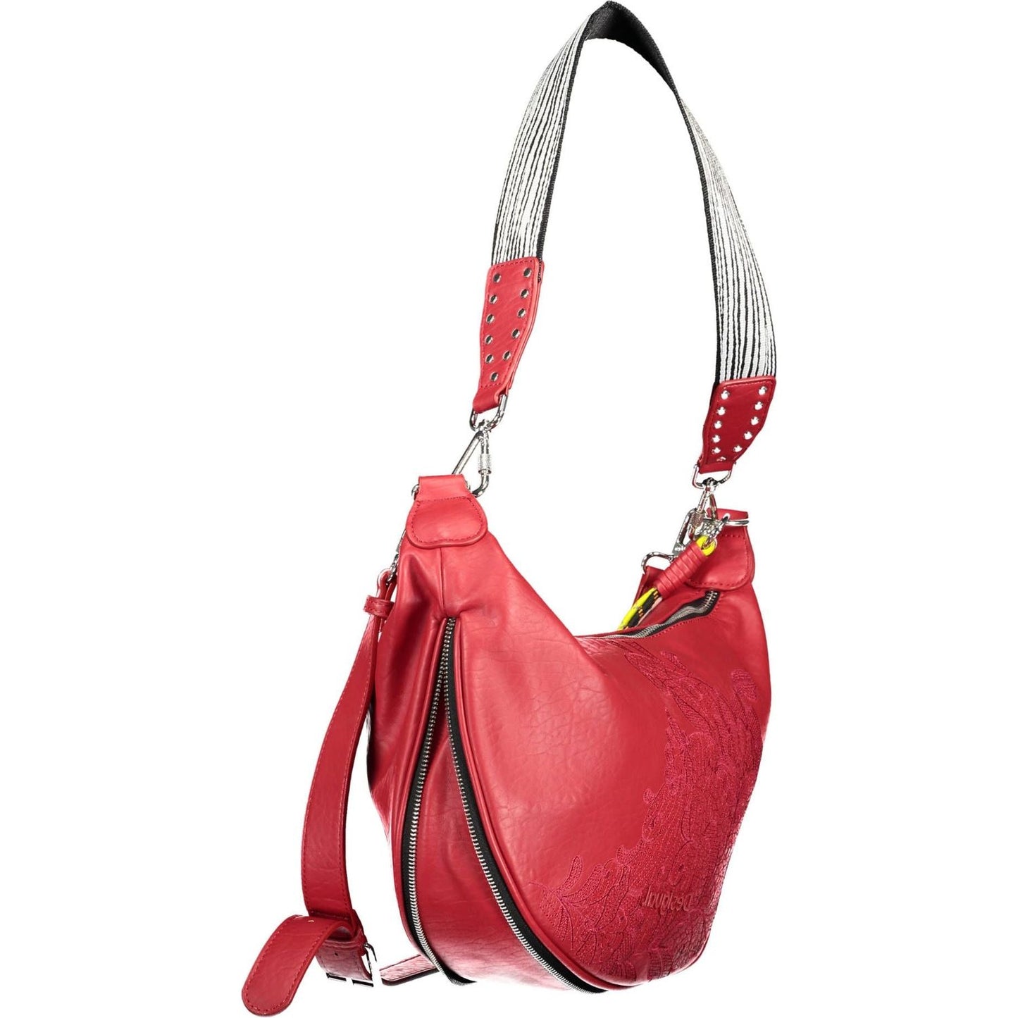 Desigual Sizzling Red Expandable Handbag Desigual