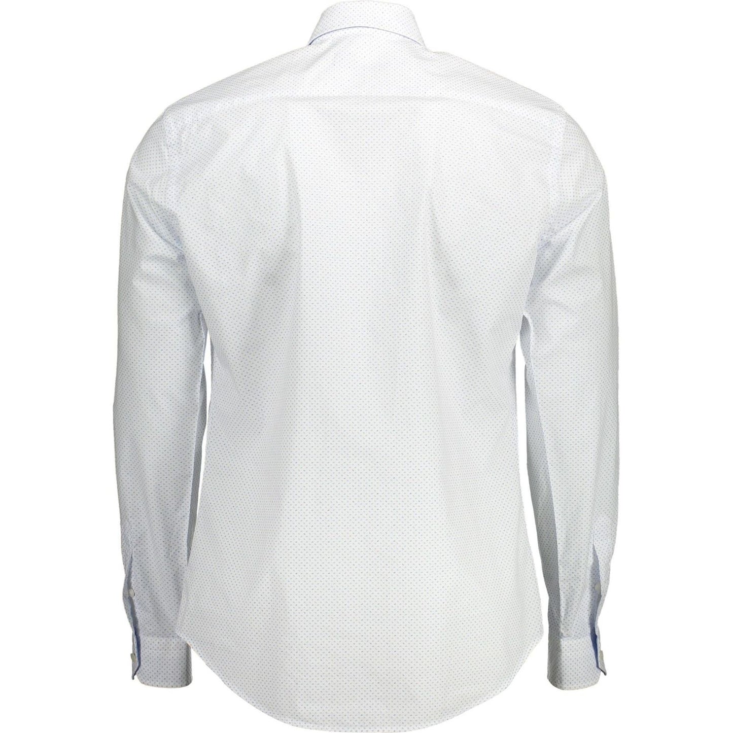 Harmont & Blaine Elegant White Cotton Shirt with Contrast Detailing Harmont & Blaine