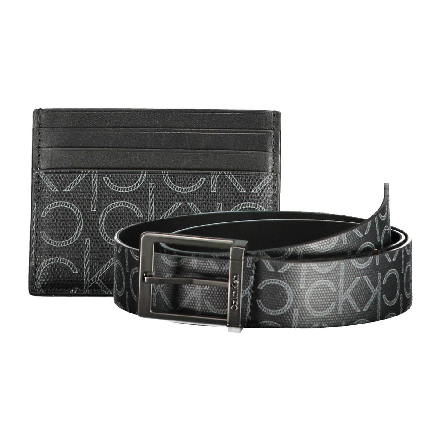 Calvin Klein Chic Black Card Holder & Belt Combo Calvin Klein