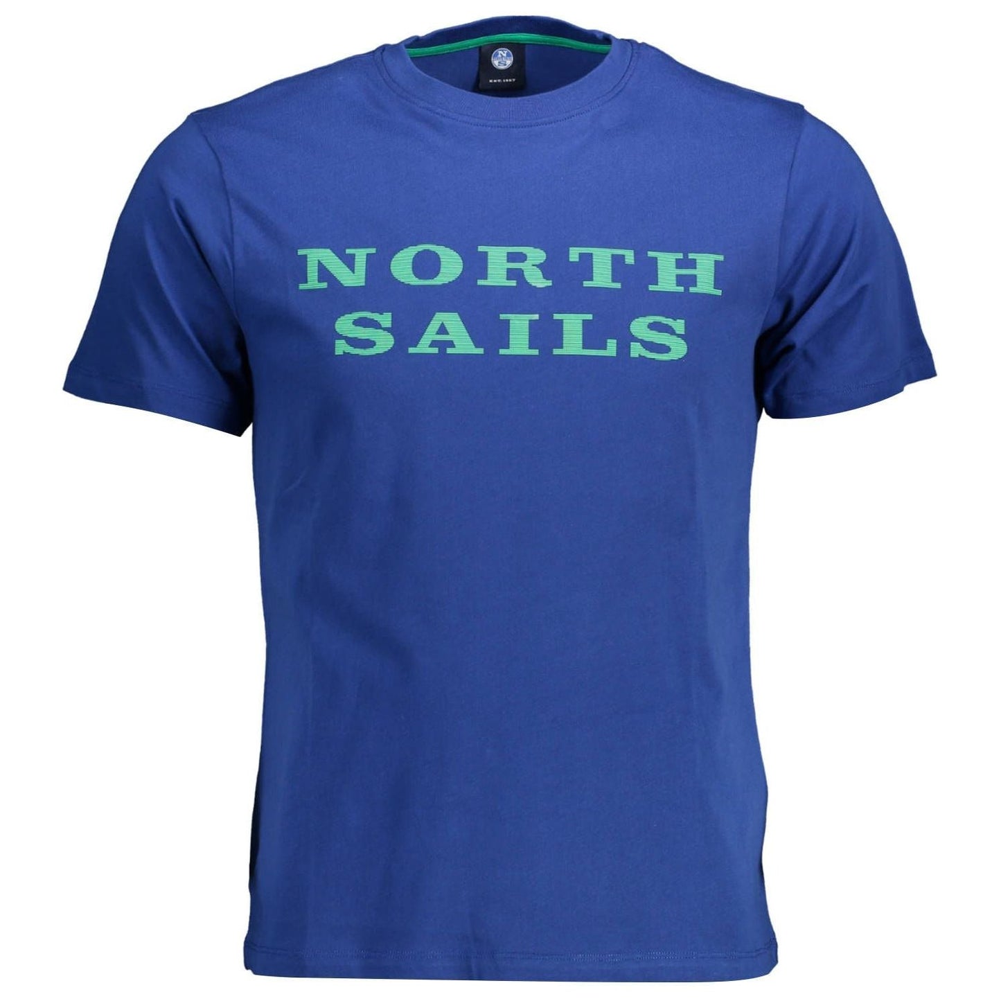 North Sails Chic Blue Print Round Neck Tee - Short Sleeves North Sails