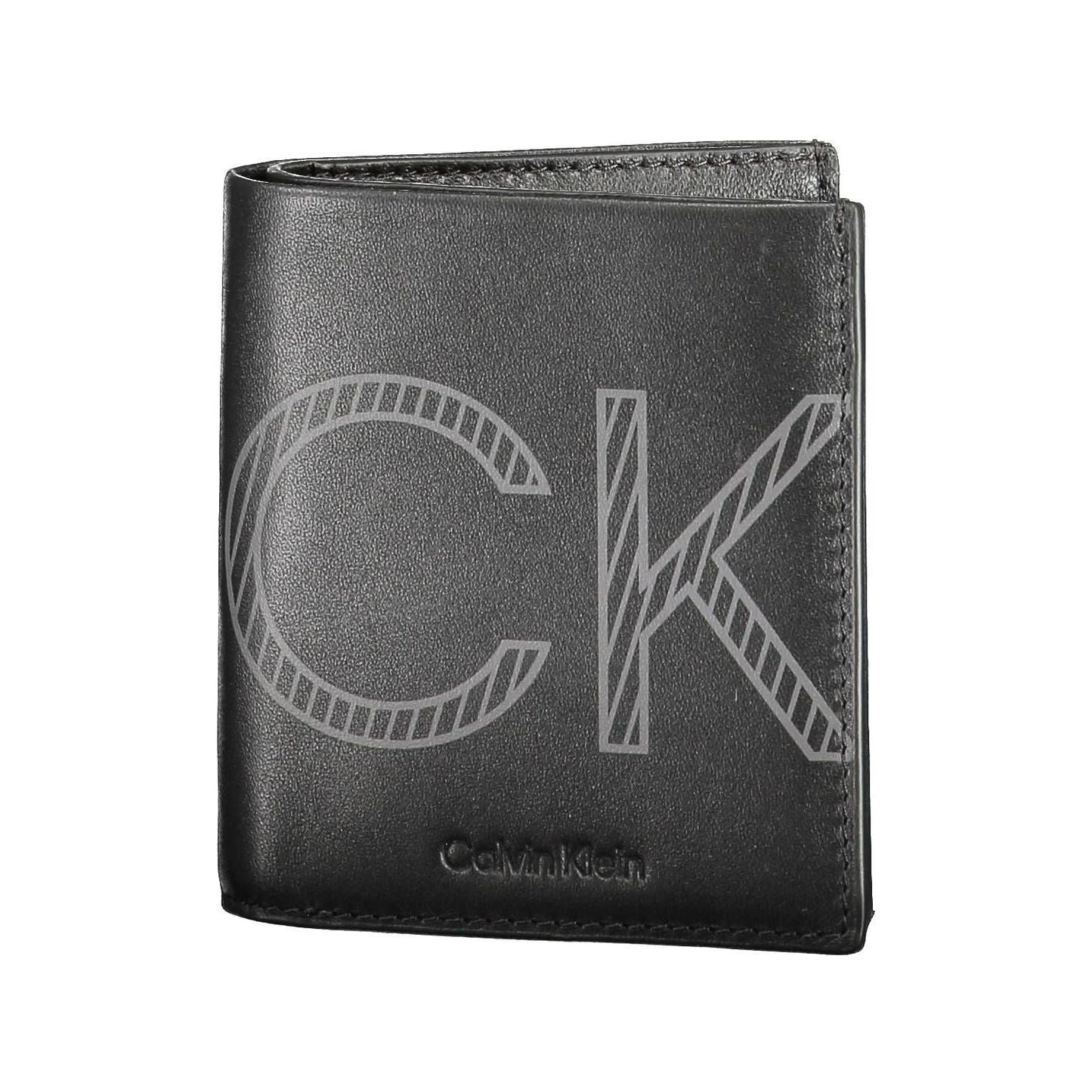 Calvin Klein Sleek Dual Compartment Leather Wallet Calvin Klein