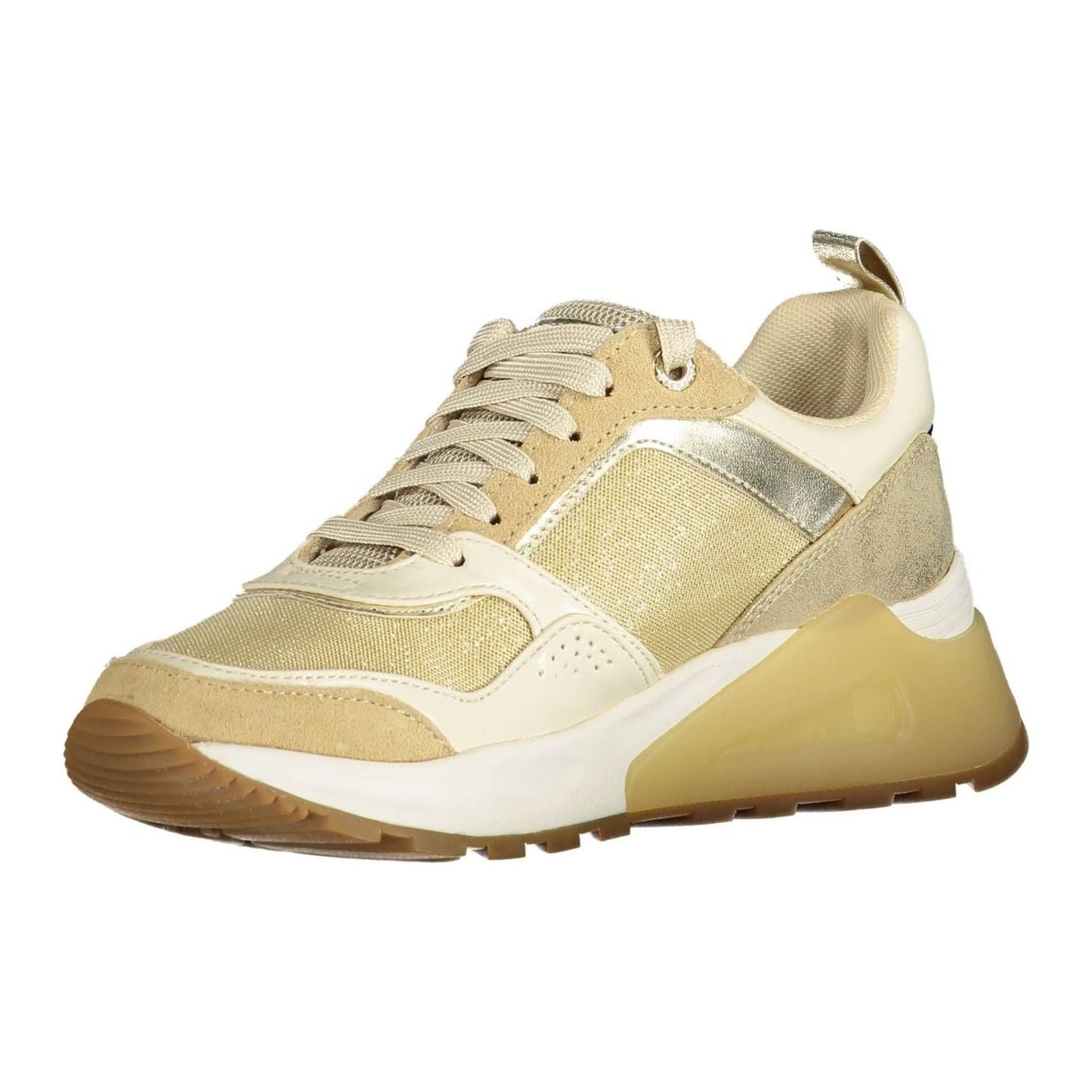 U.S. POLO ASSN. Elegant Gold-Tone Sports Sneakers with Laces U.S. POLO ASSN.