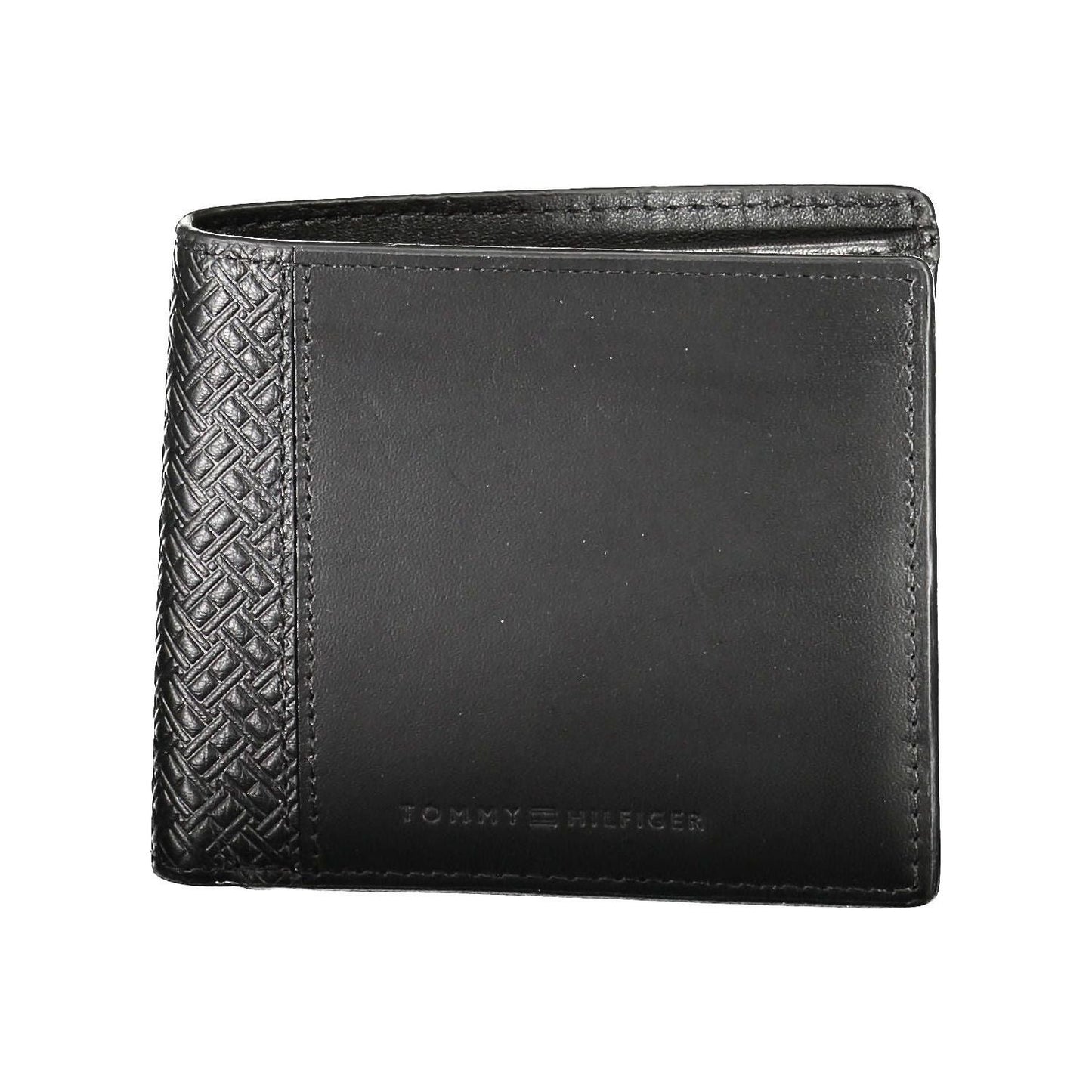 Tommy Hilfiger Elegant Black Leather Bi-Fold Wallet Tommy Hilfiger