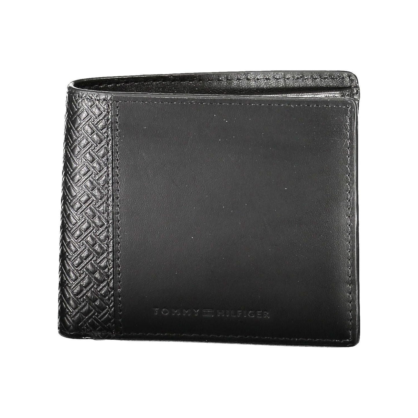 Tommy Hilfiger Sleek Black Leather Bi-Fold Men's Wallet Tommy Hilfiger