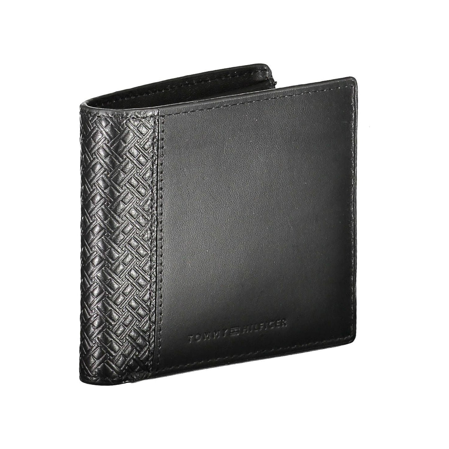 Tommy Hilfiger Elegant Black Leather Bi-Fold Wallet Tommy Hilfiger