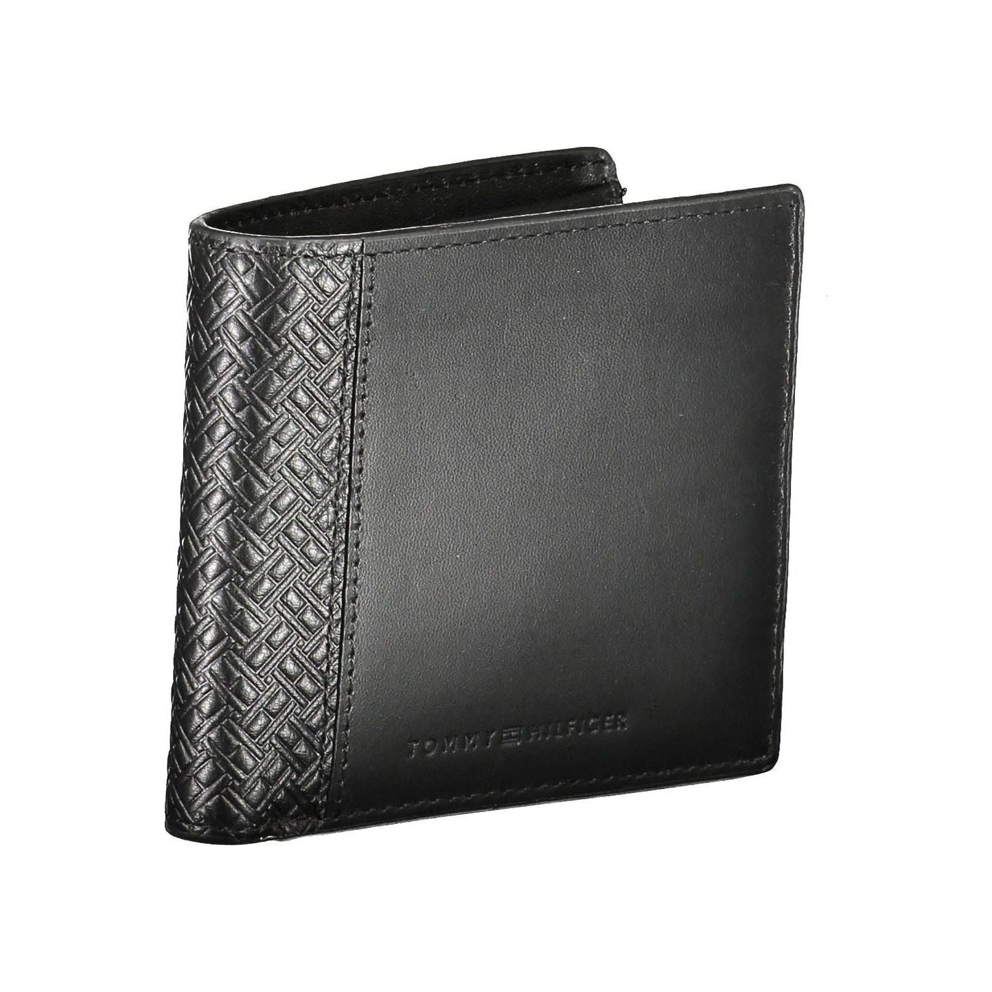 Tommy Hilfiger Sleek Black Leather Bi-Fold Men's Wallet Tommy Hilfiger