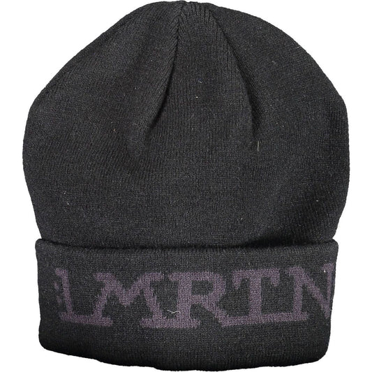 La Martina Sleek Embroidered Cap in Timeless Black La Martina