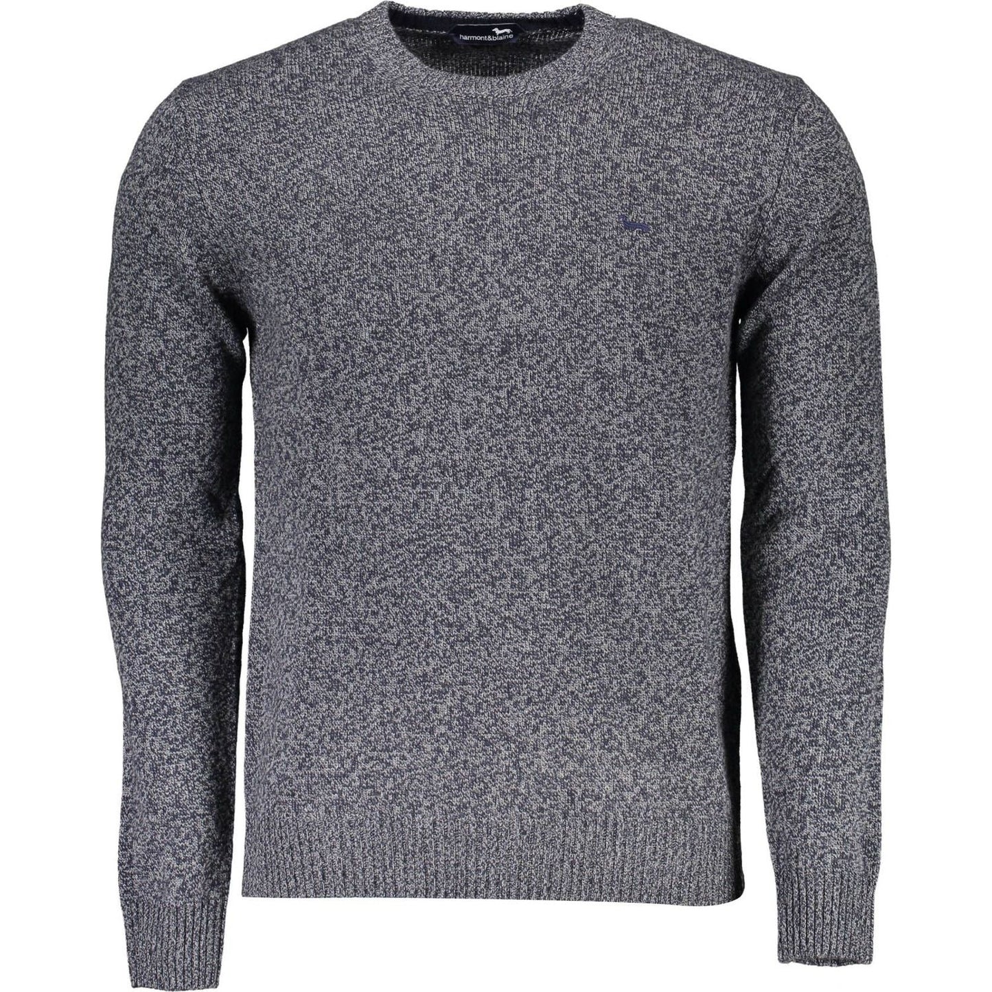 Harmont & Blaine Elegant Crew Neck Sweater with Contrasting Details Harmont & Blaine