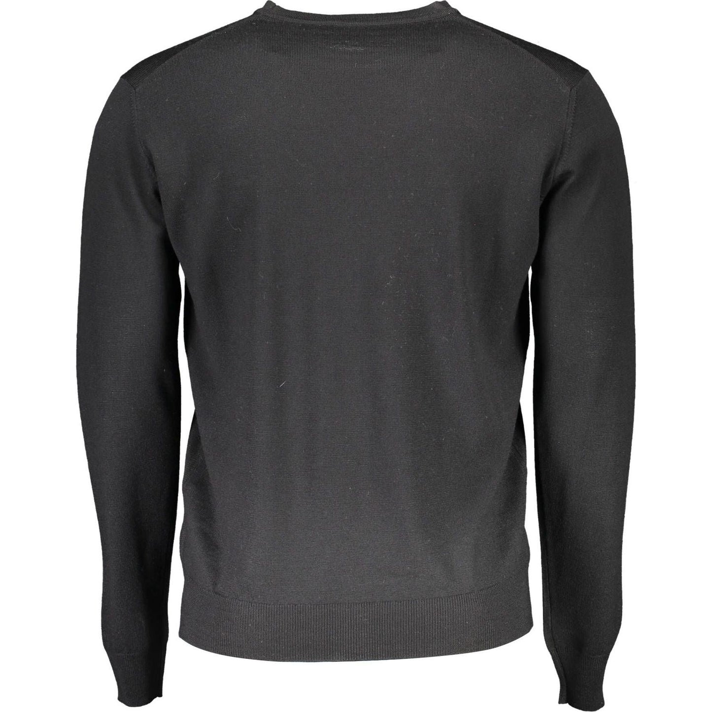 Harmont & Blaine Elegant Crew Neck Wool Sweater in Black Harmont & Blaine