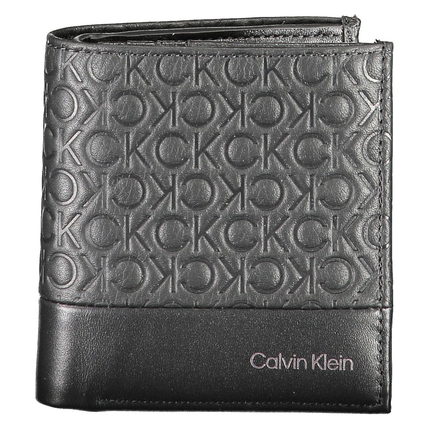 Calvin Klein Elegant Black Leather Bifold Wallet Calvin Klein