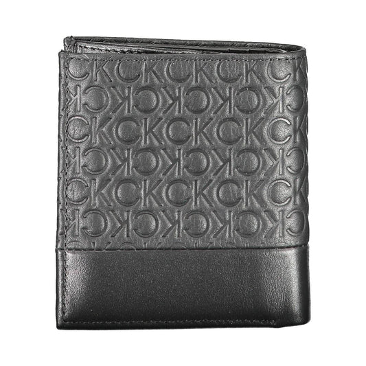 Calvin Klein Elegant Black Leather Bifold Wallet Calvin Klein