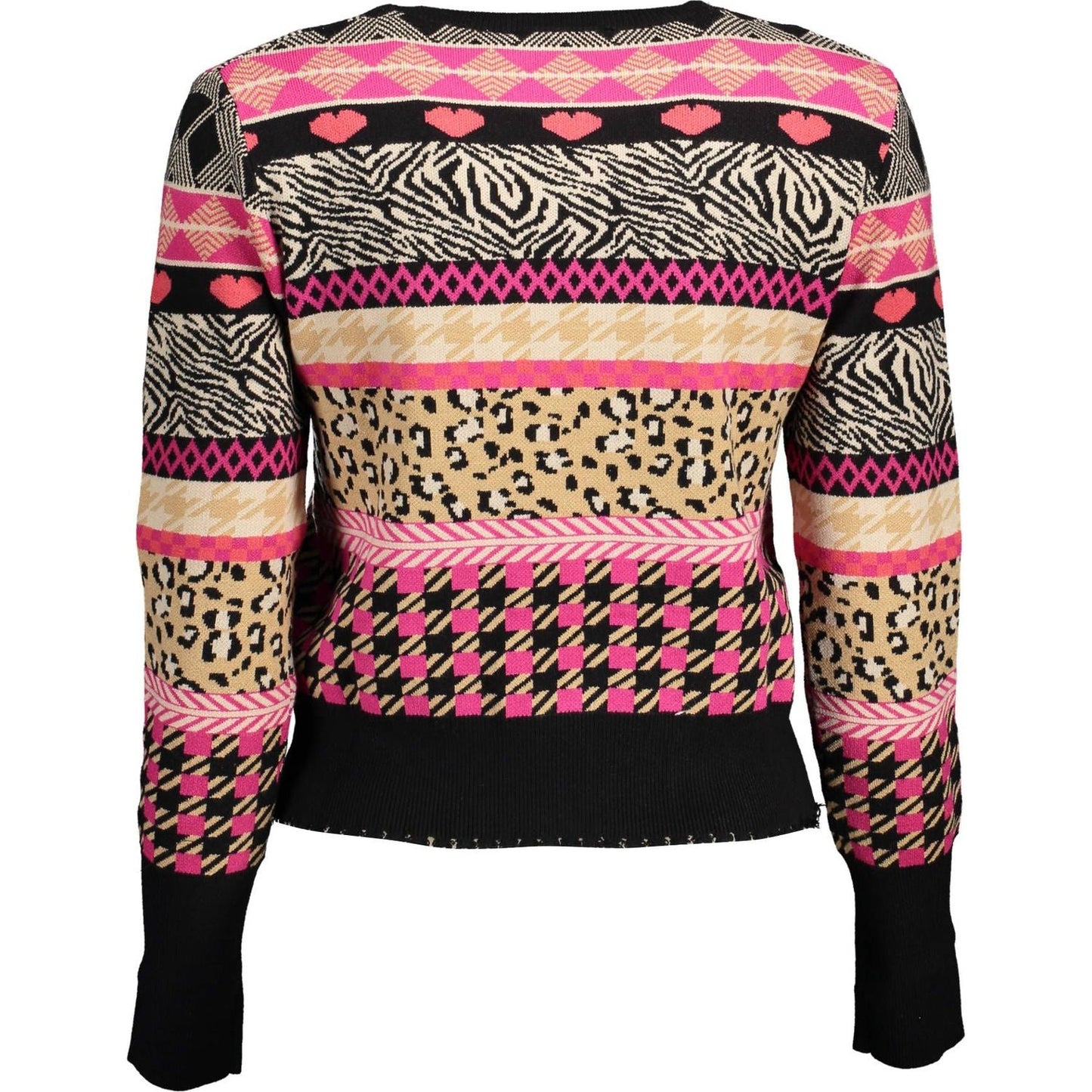 Desigual Elegant Long-Sleeved Round Neck Sweater Desigual