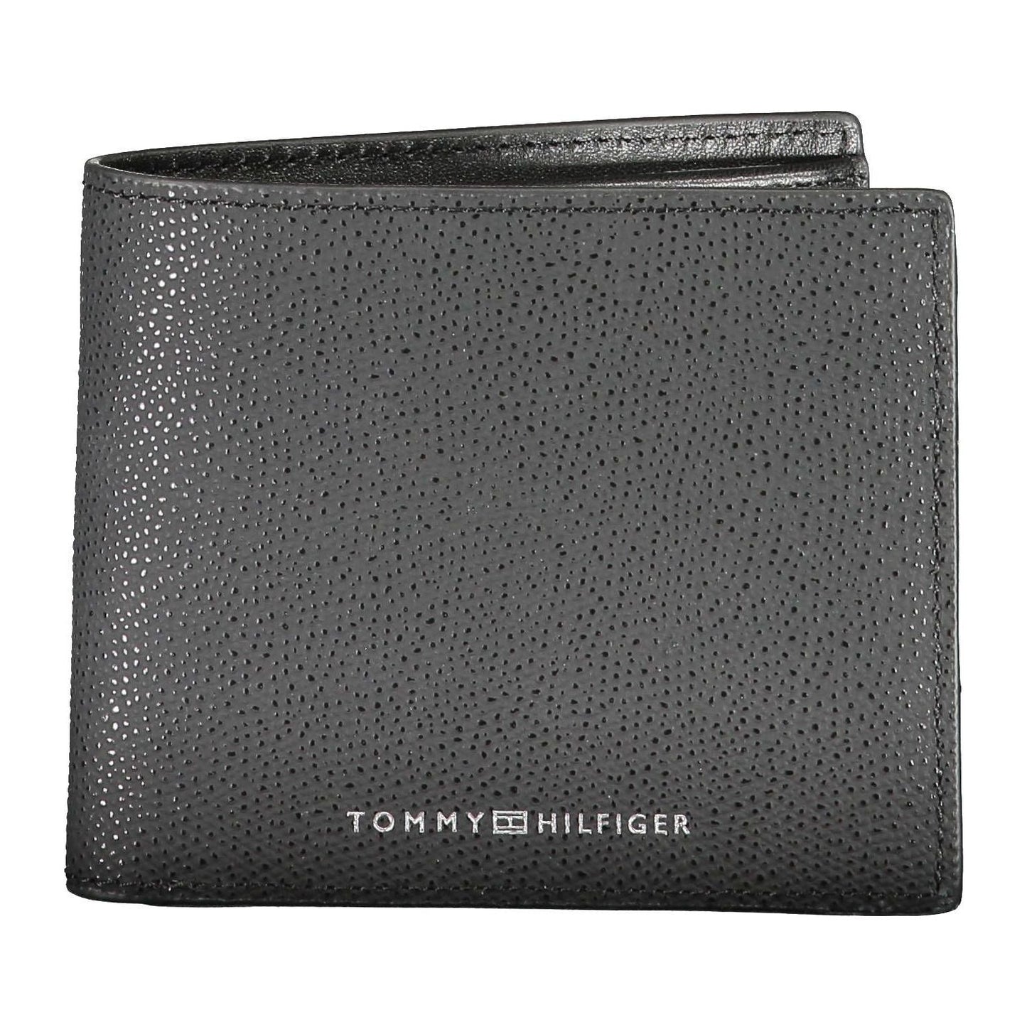 Tommy Hilfiger Chic Black Bifold Wallet with Coin Purse Tommy Hilfiger