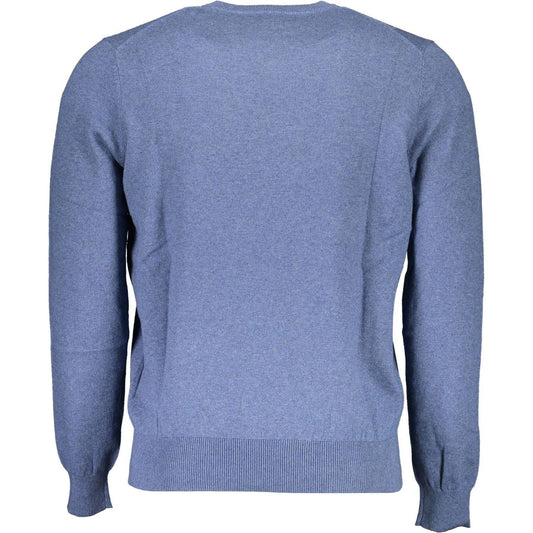 North Sails Blue Cotton Men Sweater North Sails