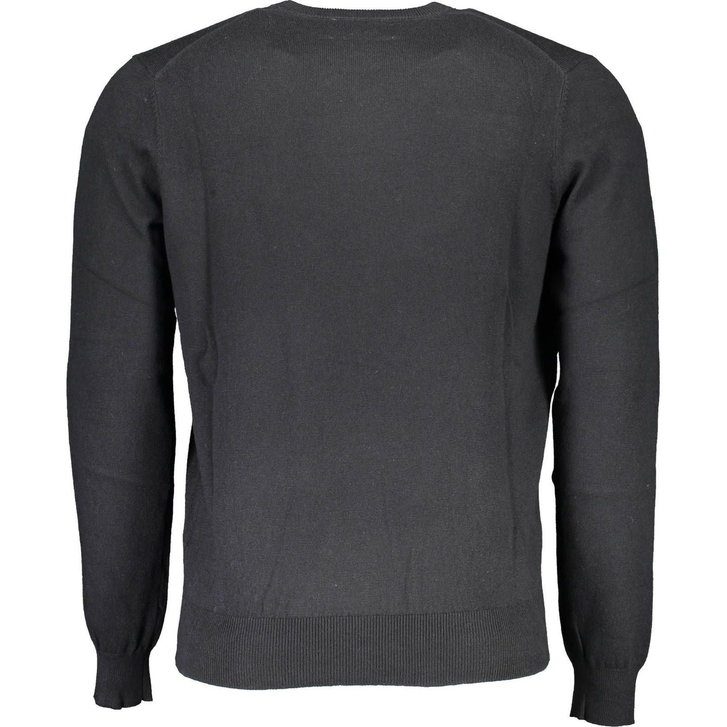 North Sails Eco-Friendly Embroidered Black Sweater North Sails