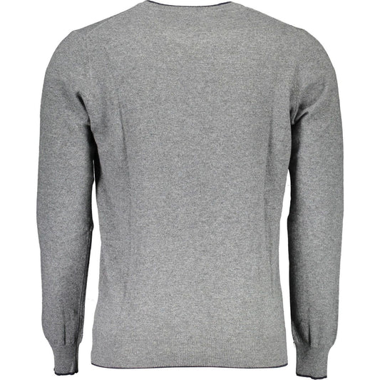 North Sails Eco-Conscious Gray Sweater with Embroidered Logo North Sails