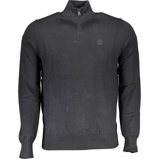 North Sails Eco-Conscious Half-Zip Sweater in Black North Sails