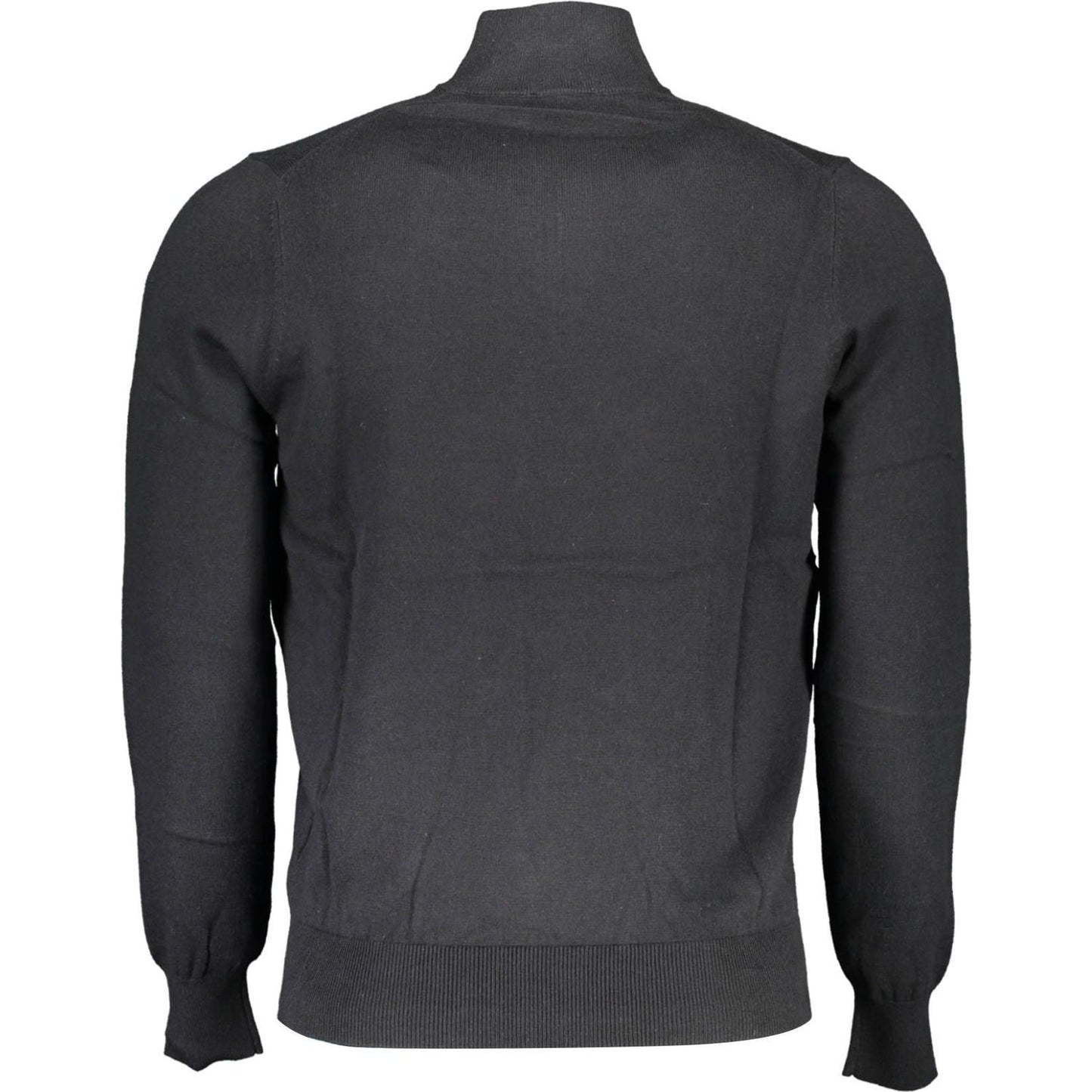 North Sails Eco-Conscious Half-Zip Sweater in Black North Sails