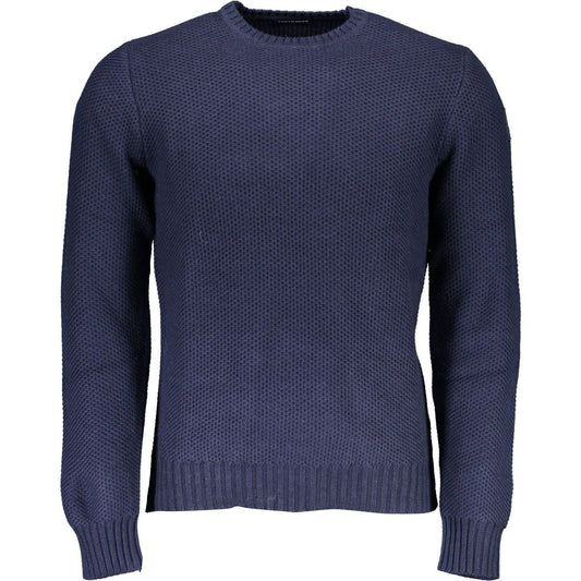 North Sails Blue Round Neck Sweater with Contrasting Details North Sails