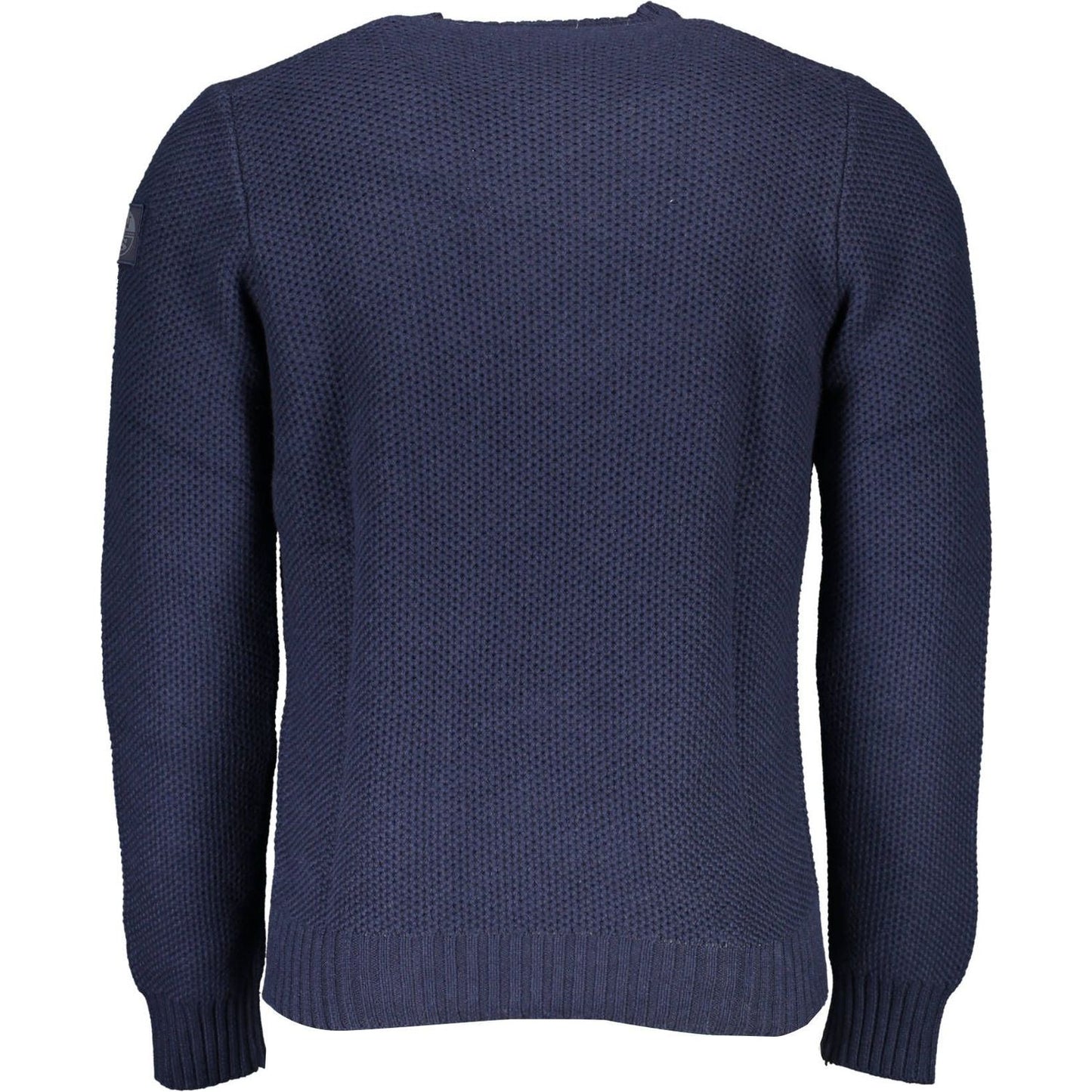 North Sails Blue Round Neck Sweater with Contrasting Details North Sails