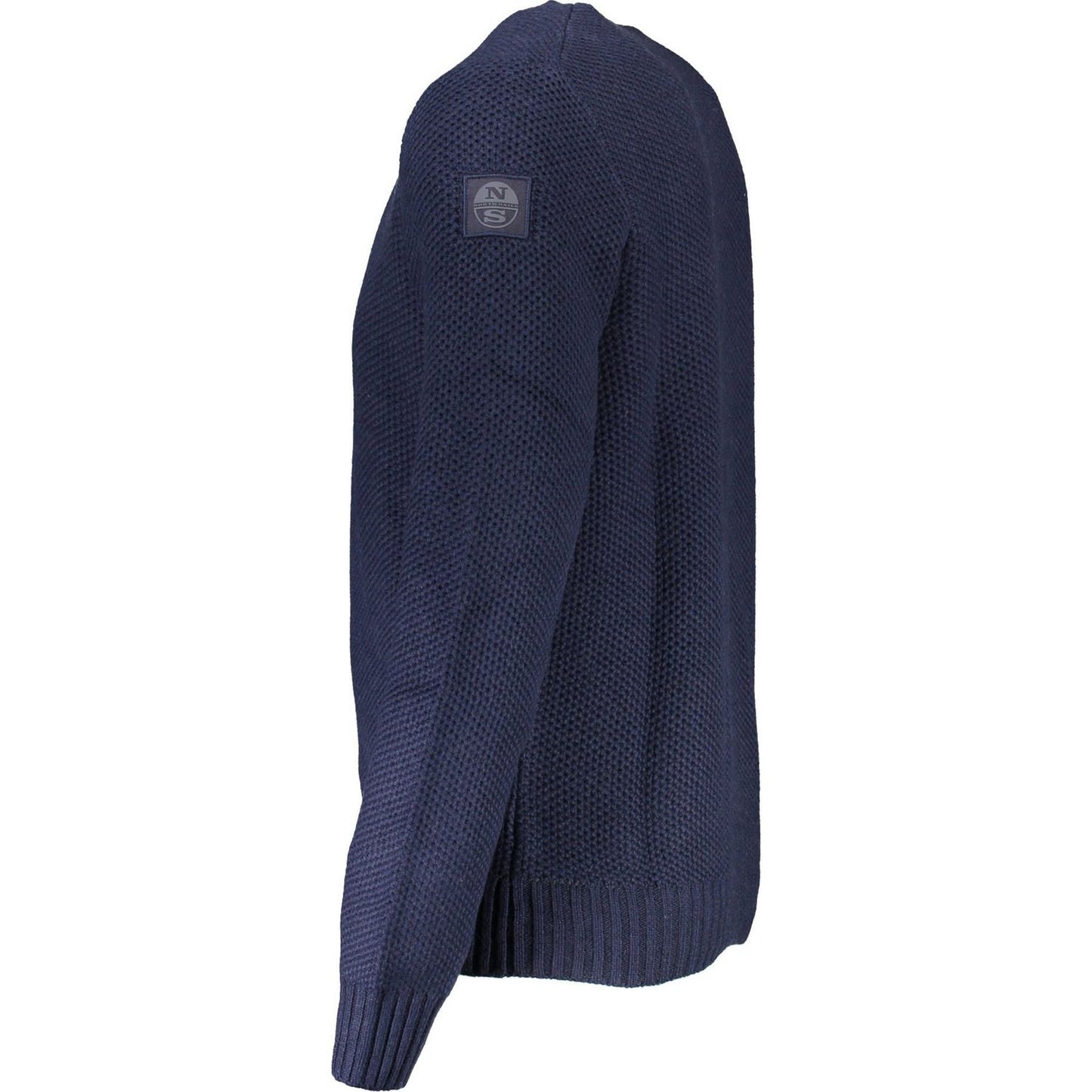 North Sails Blue Round Neck Sweater with Contrasting Details North Sails