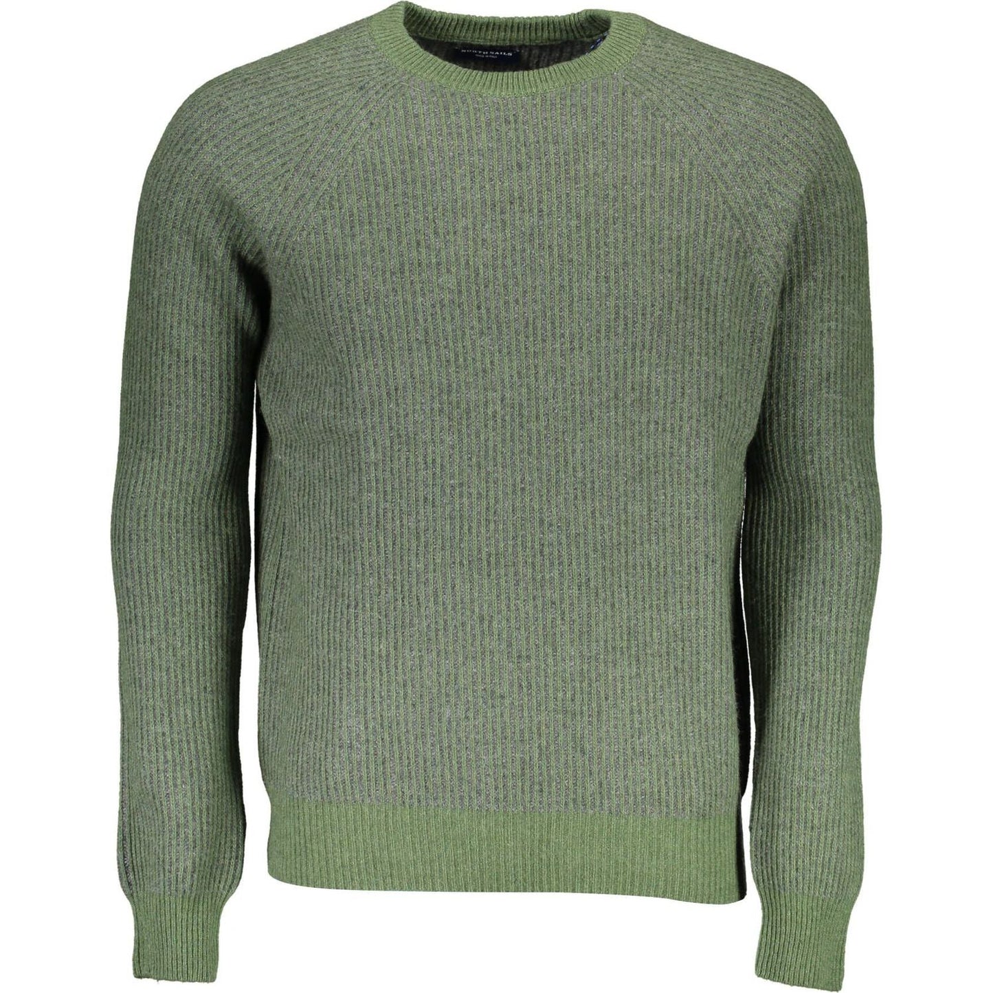 North Sails Eco-Conscious Wool-Blend Green Sweater North Sails