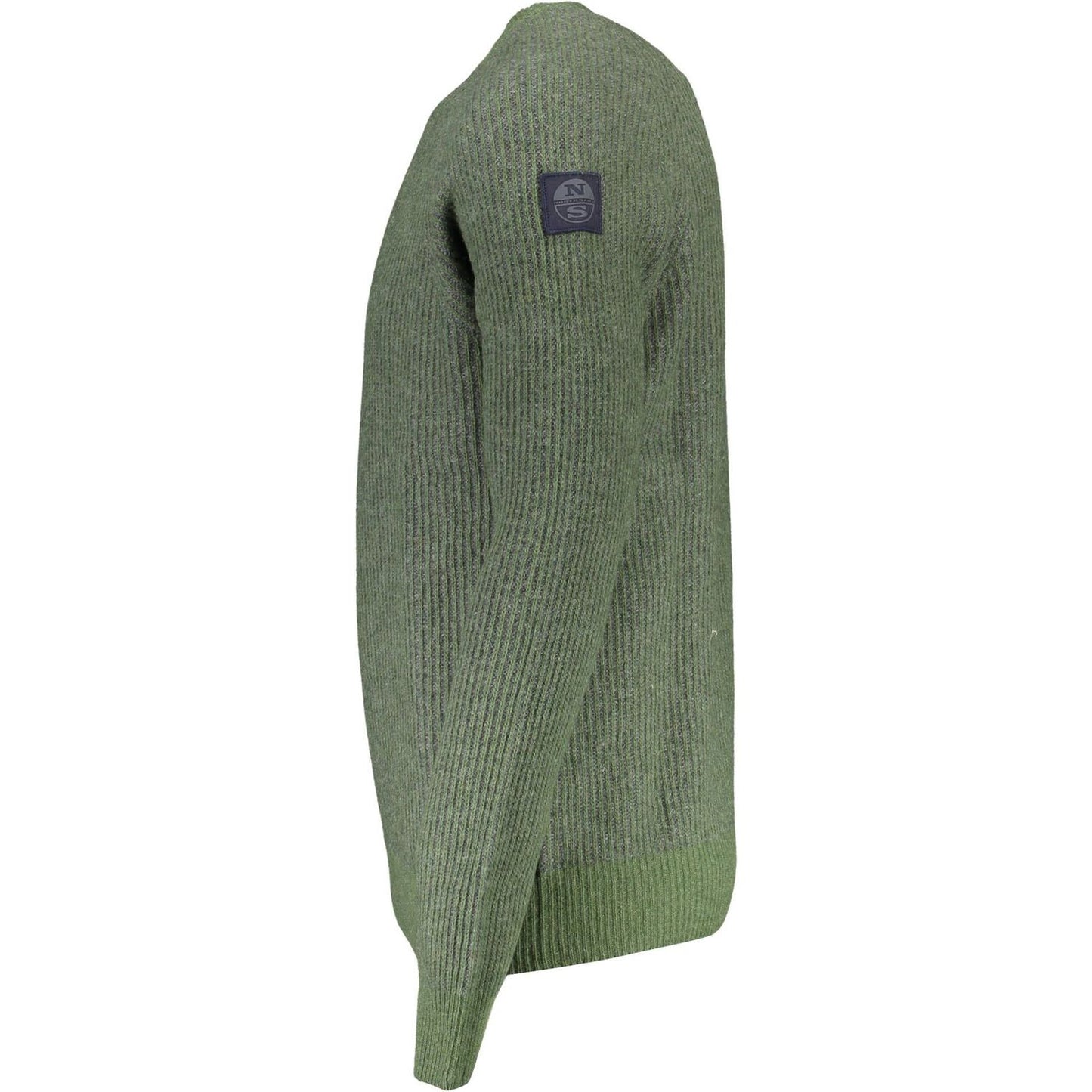 North Sails Eco-Conscious Wool-Blend Green Sweater North Sails