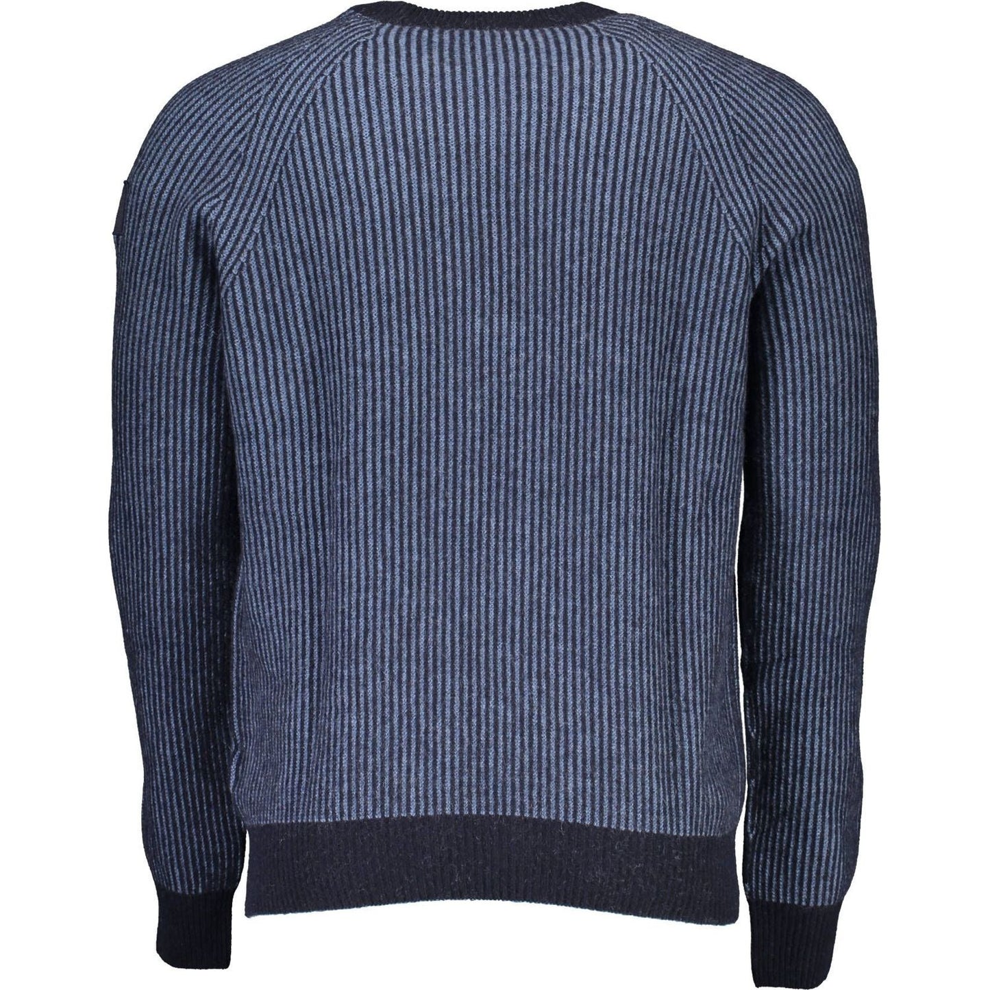 North Sails Eco-Conscious Blue Sweater with Emblem Detail North Sails