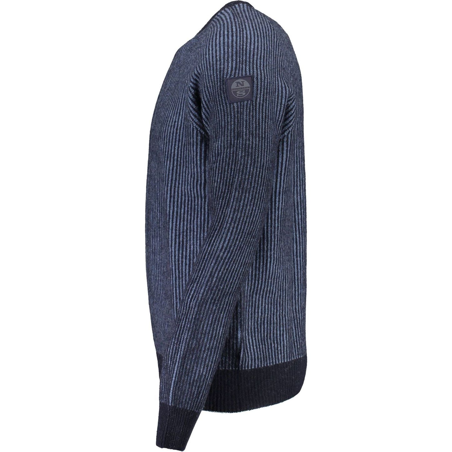 North Sails Eco-Conscious Blue Sweater with Emblem Detail North Sails