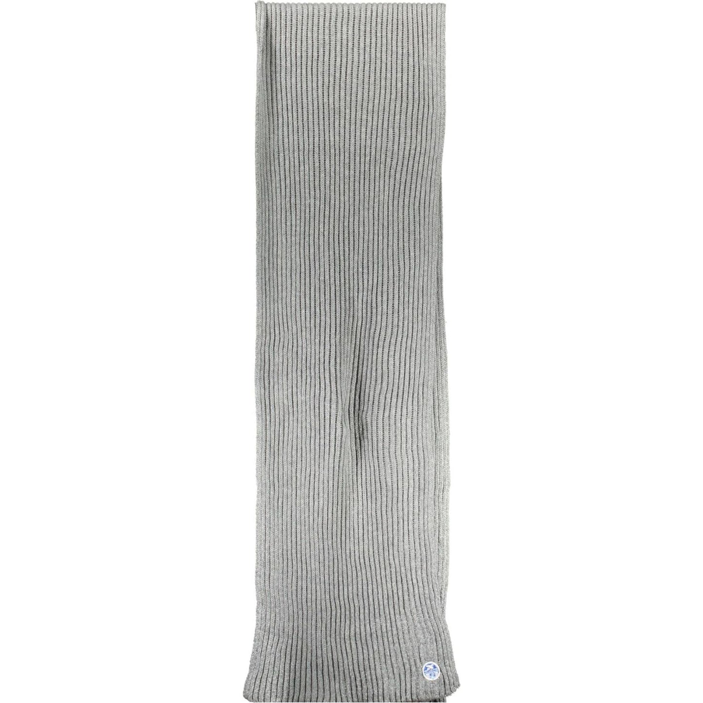 North Sails Elegant Gray Textured Scarf - Luxurious Blend North Sails