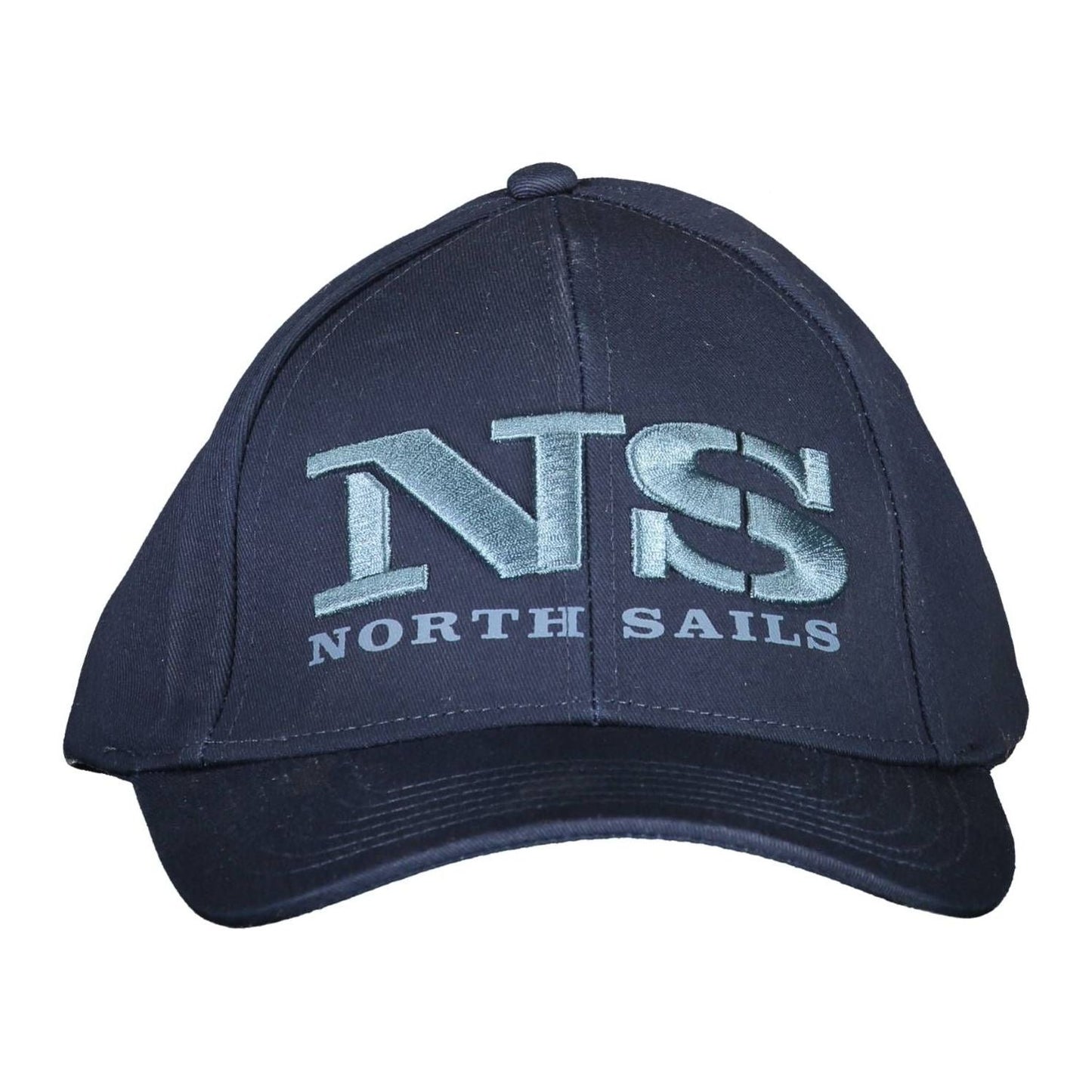 North Sails Chic Blue Embroidered Cotton Cap North Sails