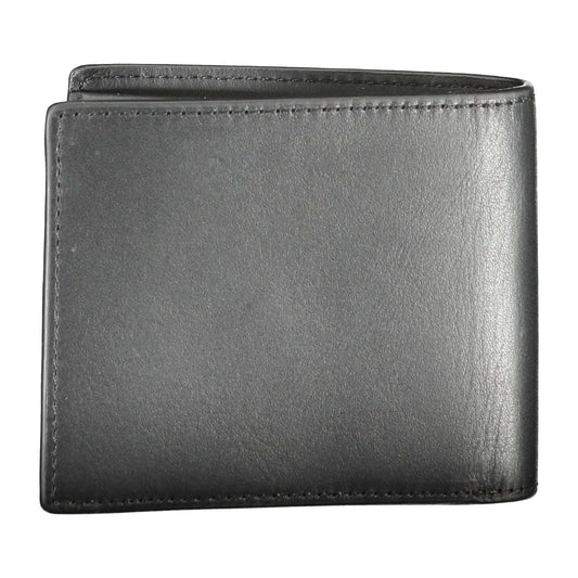 Tommy Hilfiger Elegant Black Leather Men's Wallet Tommy Hilfiger