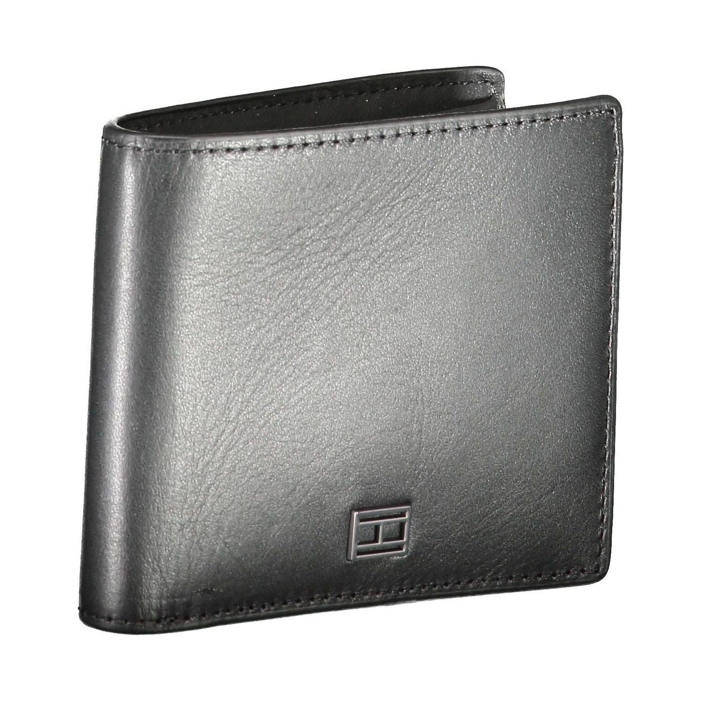 Tommy Hilfiger Elegant Black Leather Men's Wallet Tommy Hilfiger