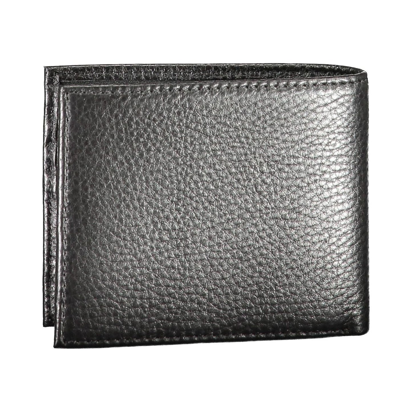 Tommy Hilfiger Elegant Black Leather Bifold Wallet Tommy Hilfiger