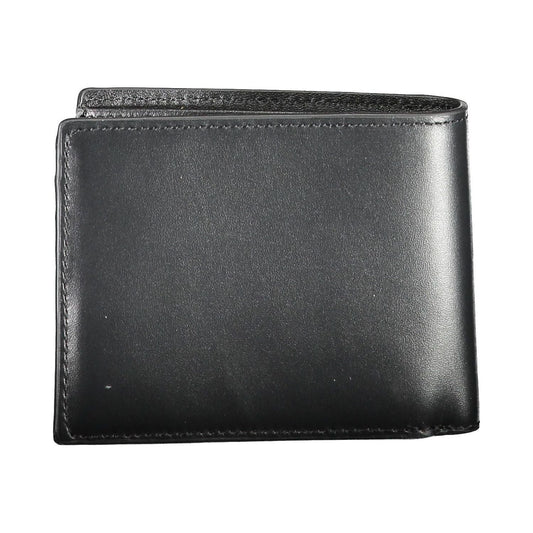 Tommy Hilfiger Sleek Black Leather Bi-Fold Wallet Tommy Hilfiger