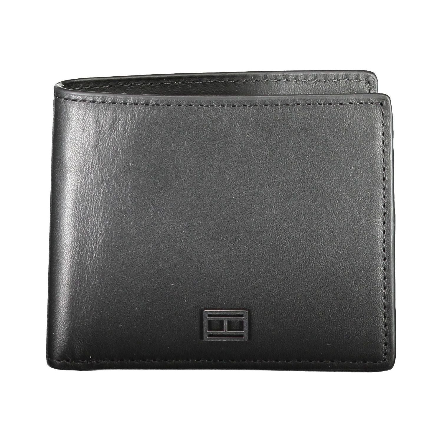 Tommy Hilfiger Black Leather Men Wallet