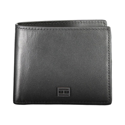 Tommy Hilfiger Black Leather Men Wallet Tommy Hilfiger