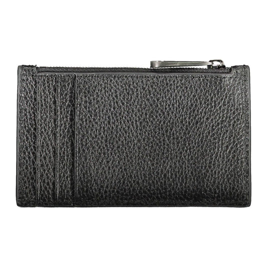 Calvin Klein Sleek Leather Card Holder with Zip Detail Calvin Klein