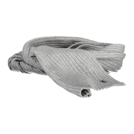 U.S. POLO ASSN. Elegant Gray Wool-Cashmere Blend Scarf U.S. POLO ASSN.