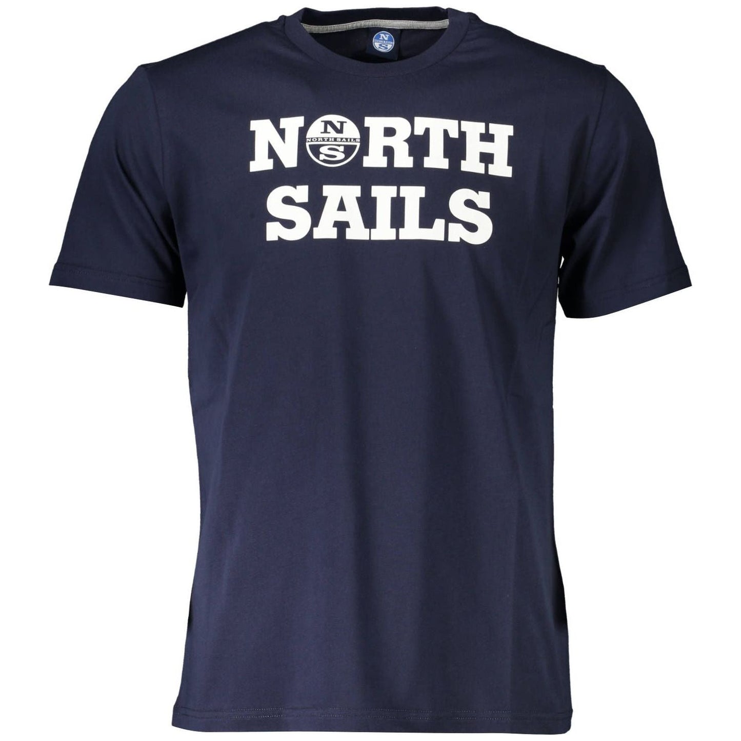 North Sails Chic Blue Cotton Tee with Classic Print North Sails