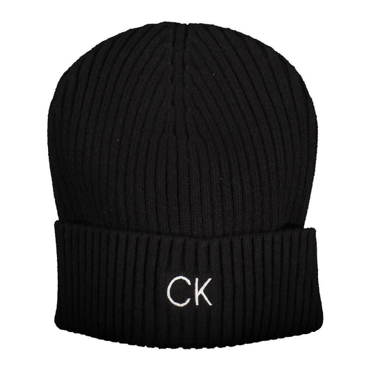 Calvin Klein Black Cotton Men Cap Calvin Klein