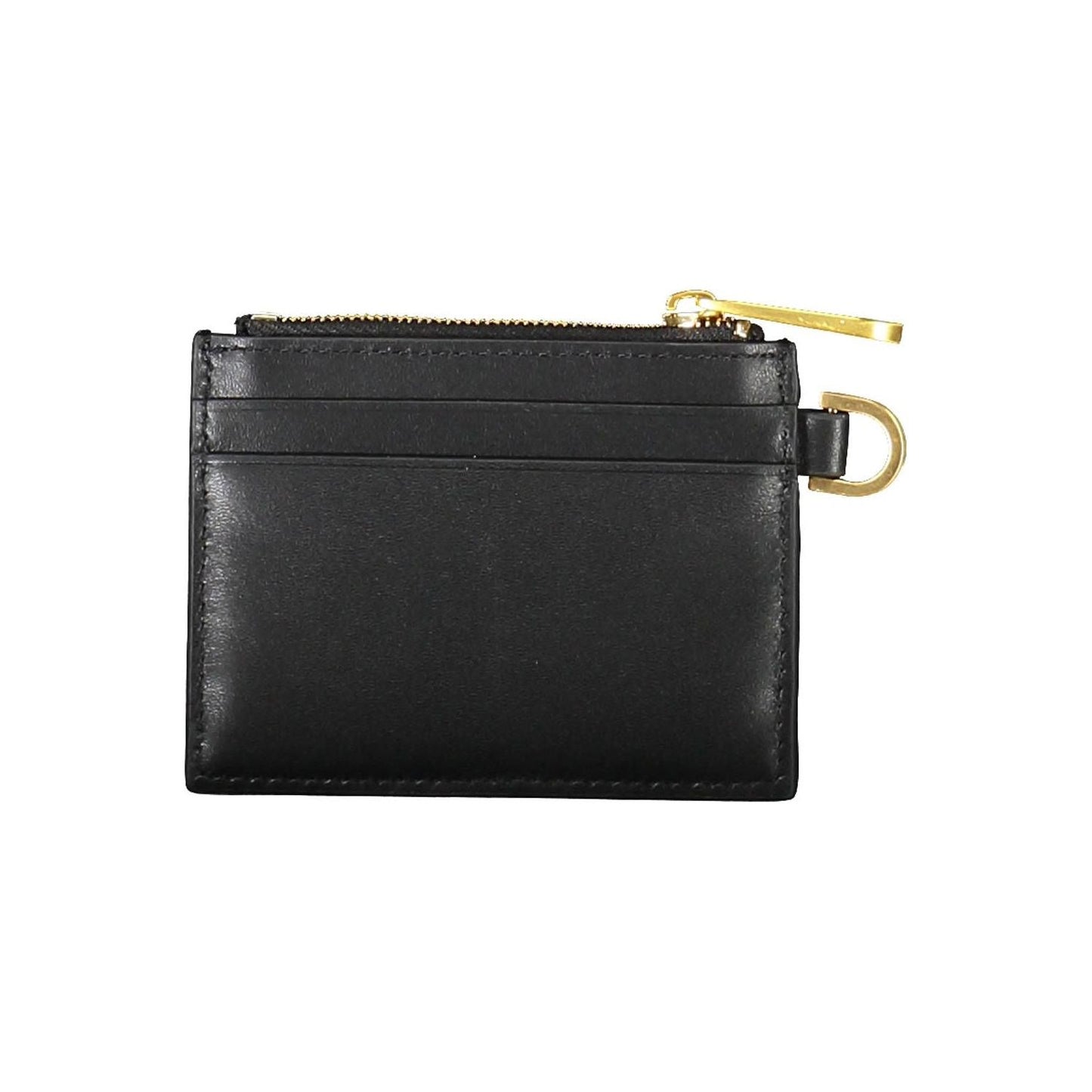 Calvin Klein Sleek Leather Card Holder with Contrast Details Calvin Klein